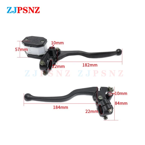 Imagen 2 del producto Conjunto de bomba de freno para motocicletas GN125 GS125 GS125 HJ125, palancas de embrague de freno delantero derecho, sistema de freno de disco trasero de cilindro maestro