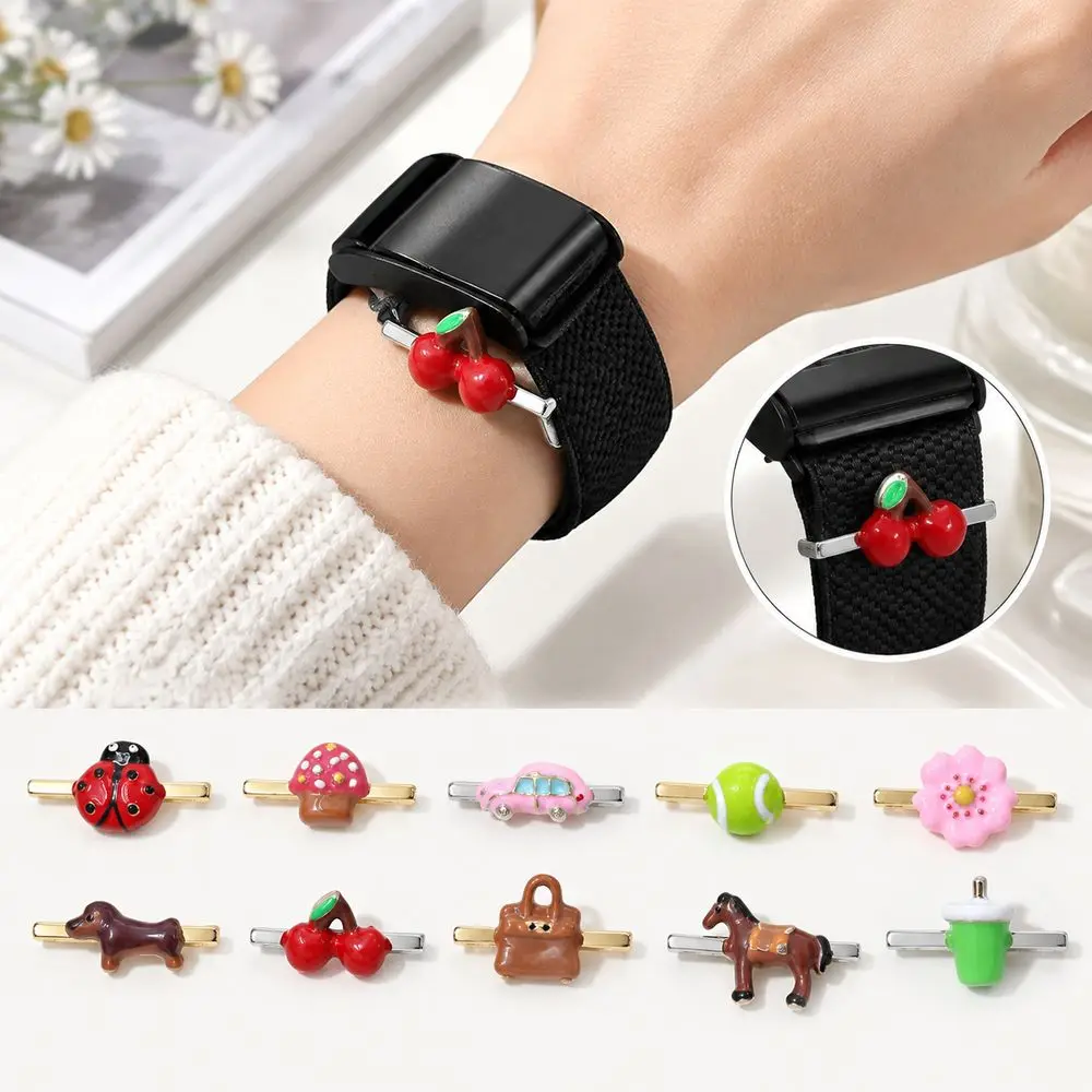 Metal Watch Strap Decorative Ring Cartoonish Jewelry Items Watchband Charms Ornament Strap Slide Charm for Whoop 5.0/5.0 MG/4.0