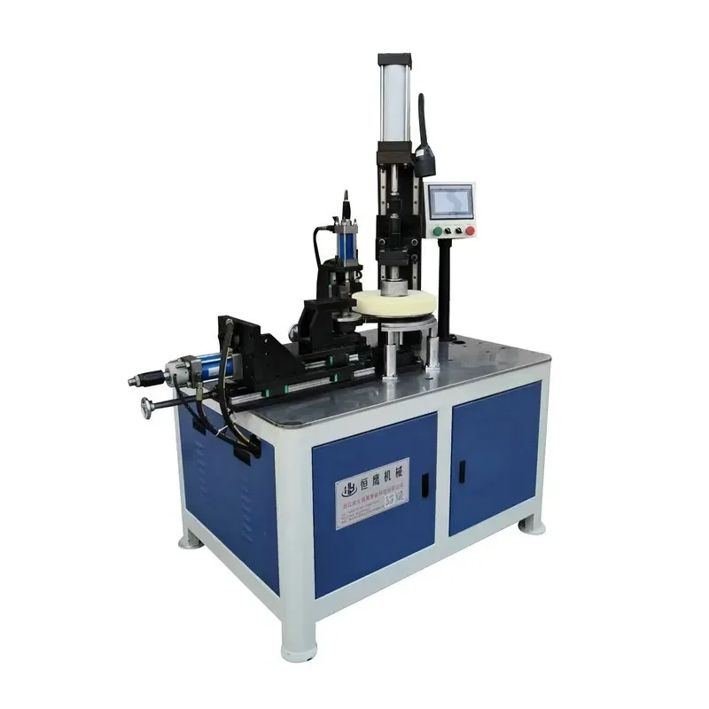 Fully Automatic Two Station Lid Trimming and Shrinking Machine Hydraulic Metal Cover Body Shaping and Shrinking Integrated