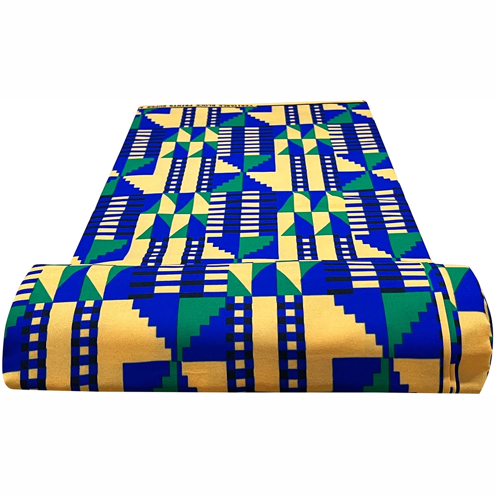 Most Popular African Real Wax Fabric High Quality Ankara Print Wax  For Party Dress sewing