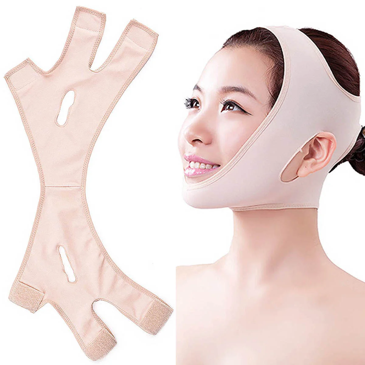 Face Massage Belt Lifting Mask Slim Patch Masks Slimming Facial Bandage V-line Roller