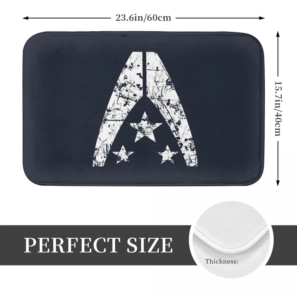 N7 التحالف عدم الانزلاق ممسحة الكلمة حصيرة ماصة حصيرة السجاد البساط للمطبخ مدخل المنزل غرفة نوم مسند القدم الحصير #5