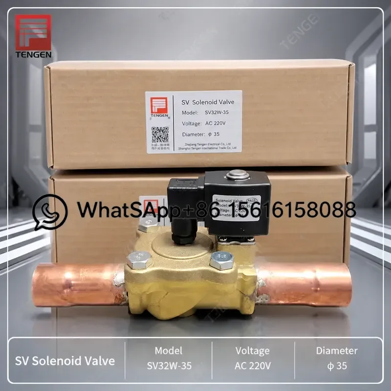 Original FENSHEN Refrigeration Solenoid Valve SV32W 35mm 42mm 54mm Cold Storage Air Conditioning Valve for HVAC System