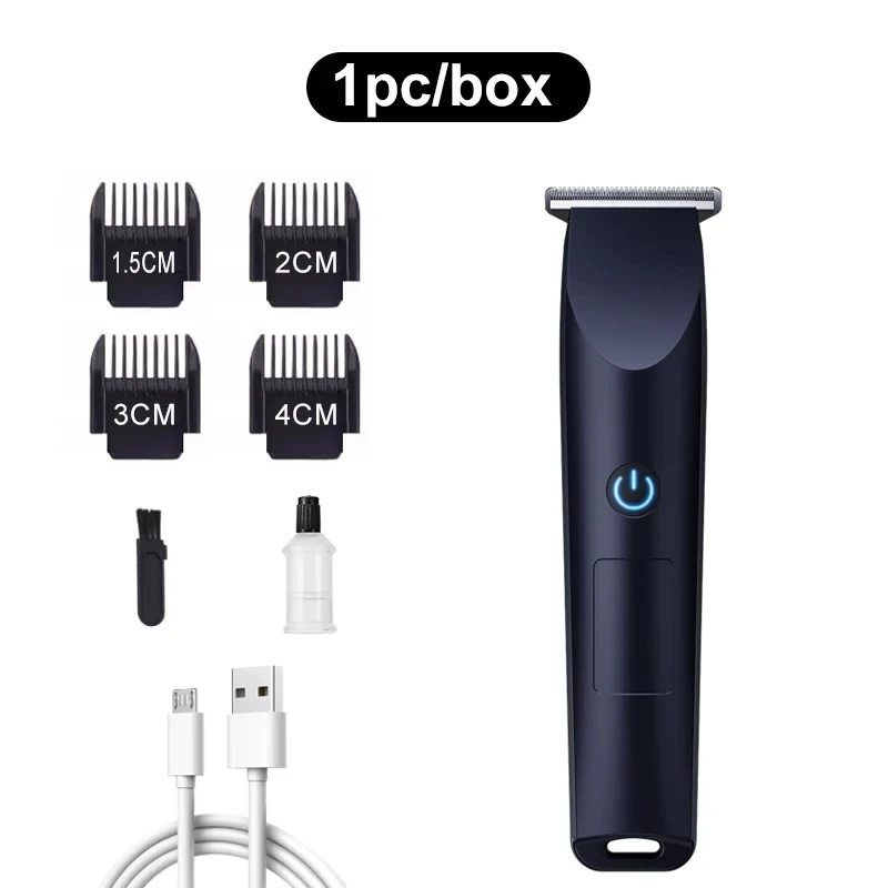 Elektrische tondeuse met verstelbare snijkop, USB-oplaadbaar ontwerp voor het trimmen van haar en baard, draadloos verzorgingsapparaat