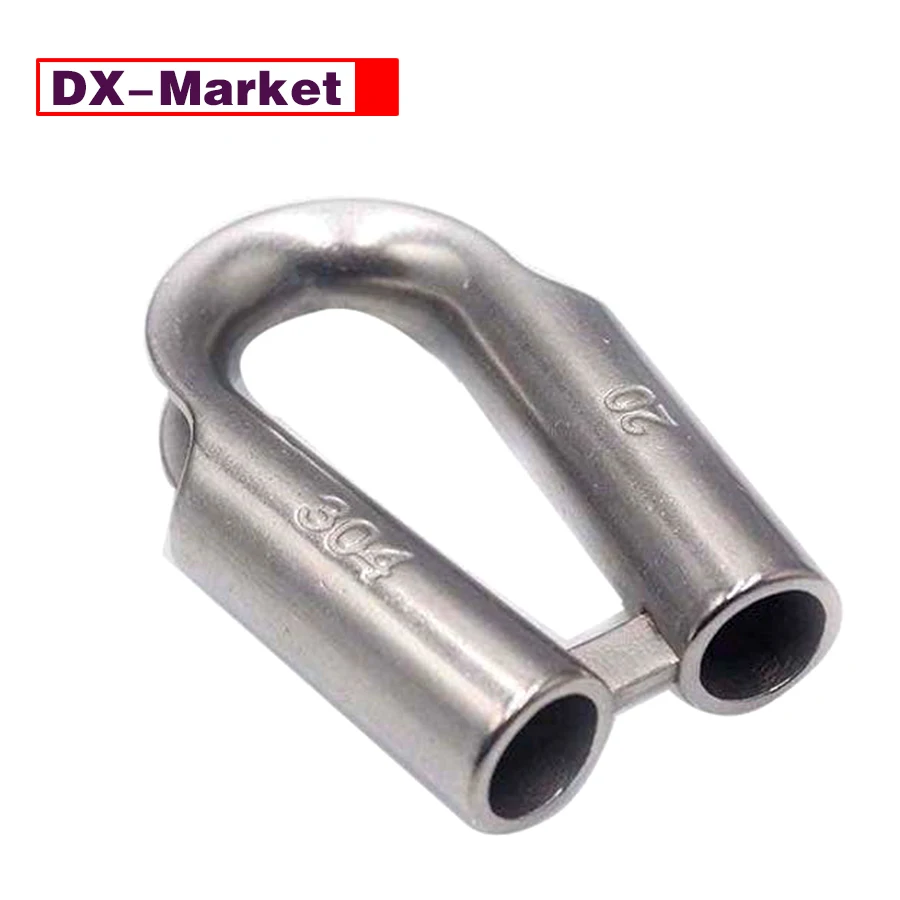 M13-M25 SS304 Reinforced Fixed Tubular Thimble ,Stainless Steel Wire Rope Accessories , J043