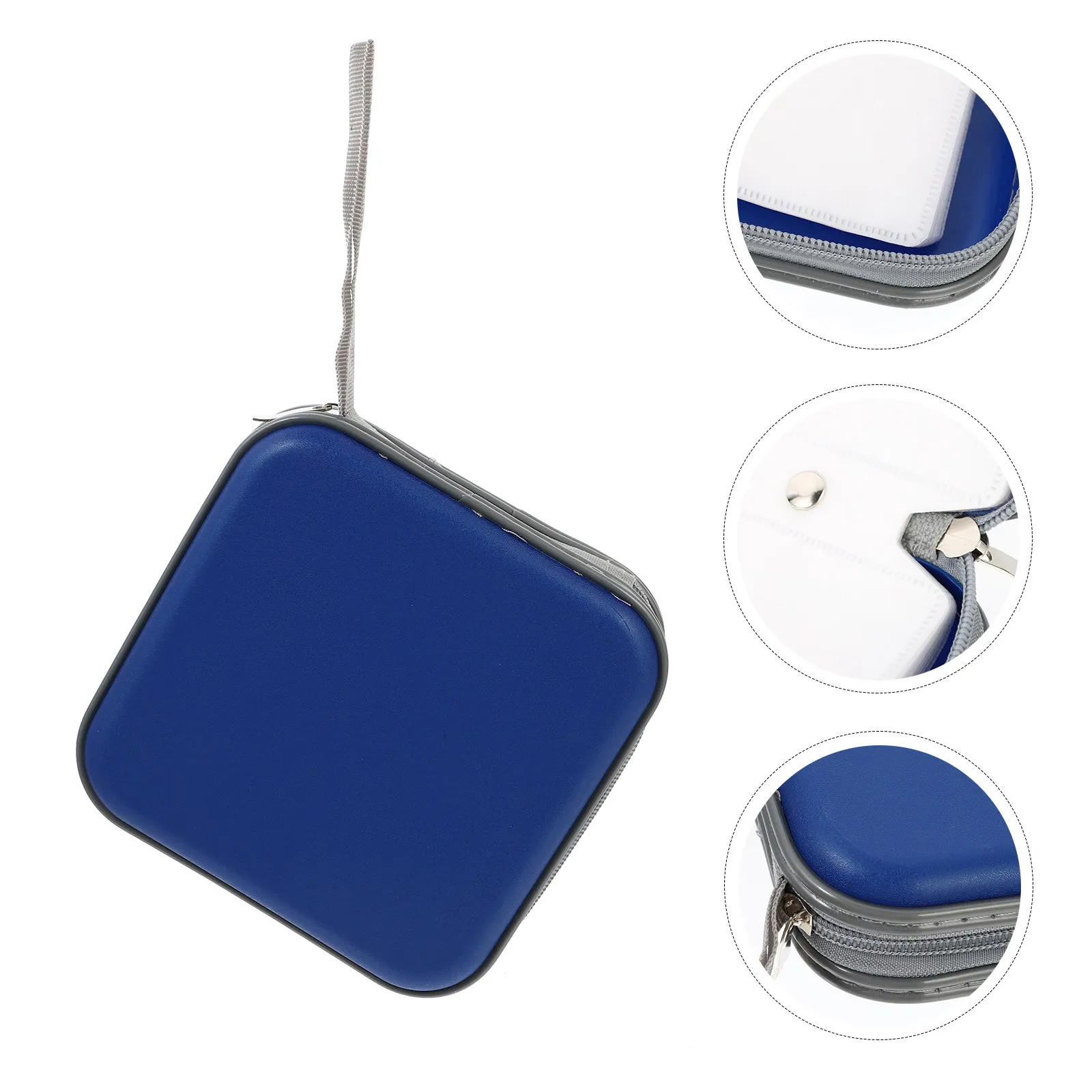 1Pcs Premium Cd Storage Bag Holds 40 Cds Dvds Portable Dvd Organizer Compact Design Cd Holder Case Disc Storage Bag for Home Car