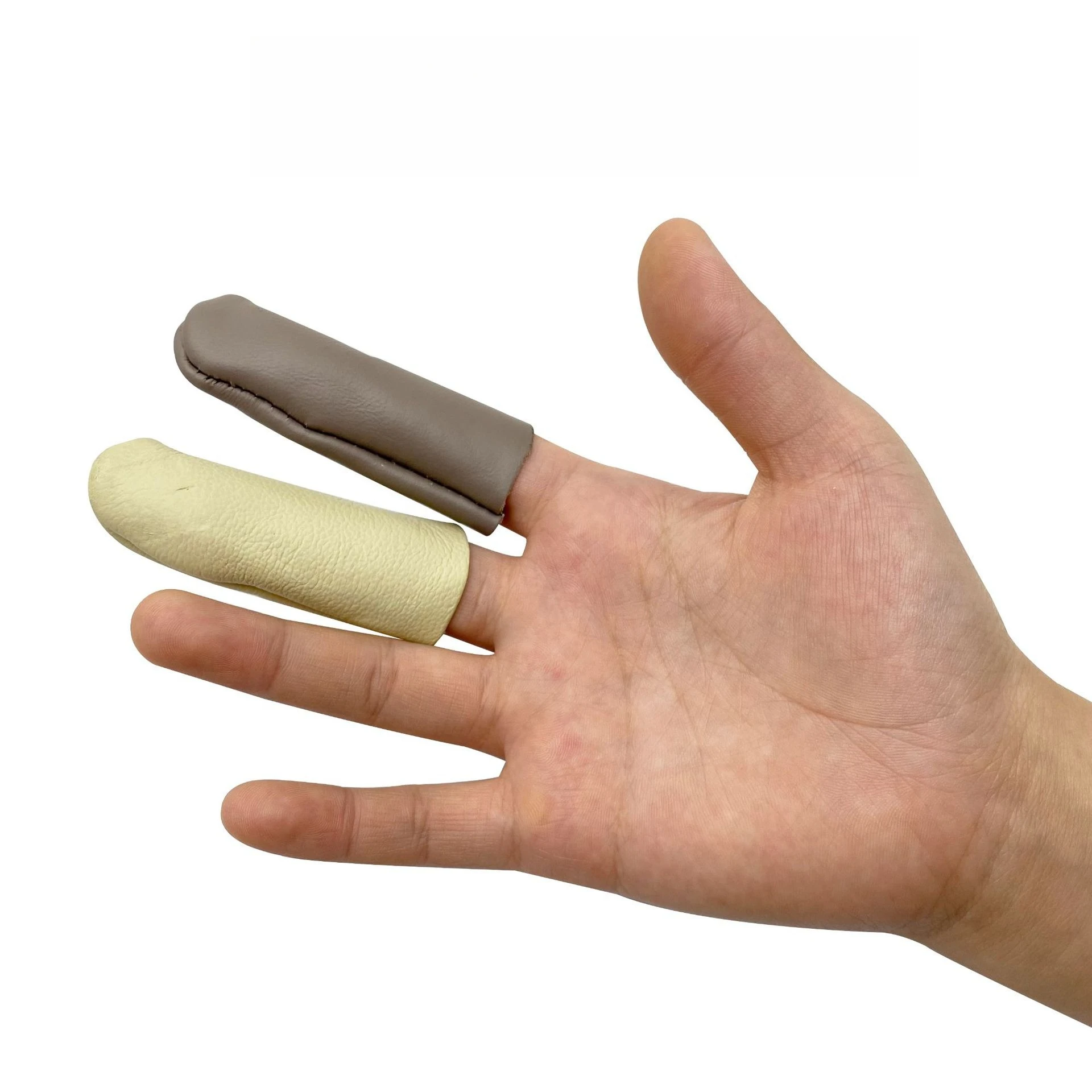 Thickened Leather Finger Cots for Polishing Sanding Grinding - Anti-Scratch Heat Protection Durable Non-Slip Jewelry Tool