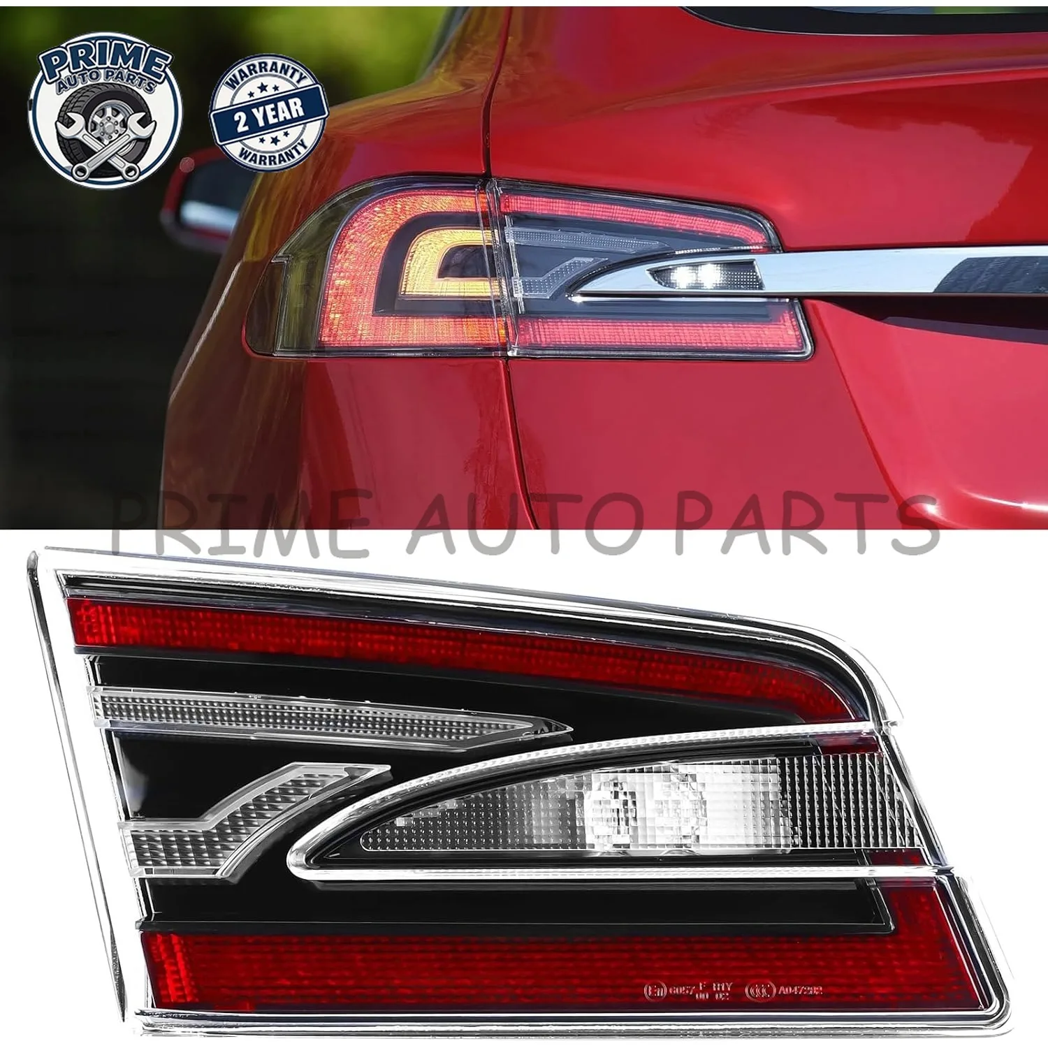 

1pcs Led Tail Light Rear Lamp Assembly for Tesla Model S 2016-2021 US Version 6005922-00-E 600592200E 6005918-00-G 6005919-00-G