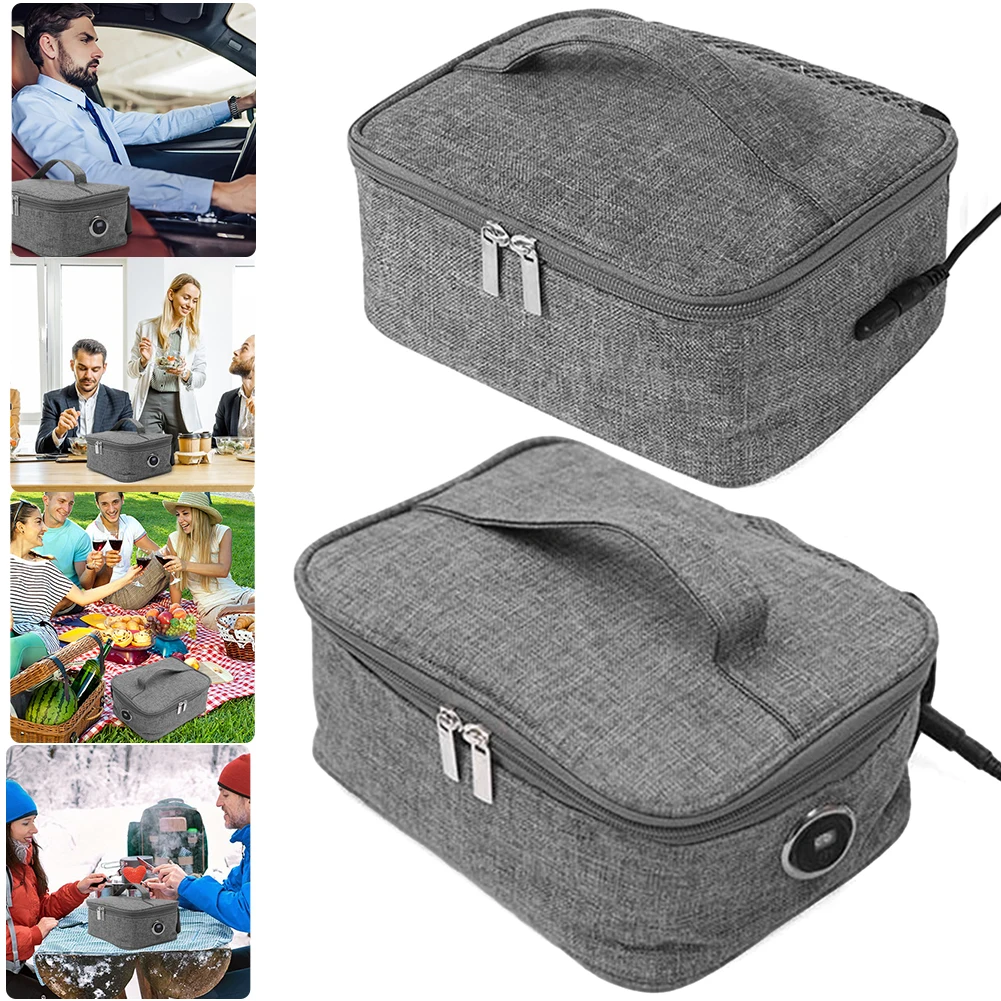 USB Rechargeable Food Heater Warmer Waterproof Electric Lunch Bag Electric Heating Bag 3 Heat Levels for Office School Traveling