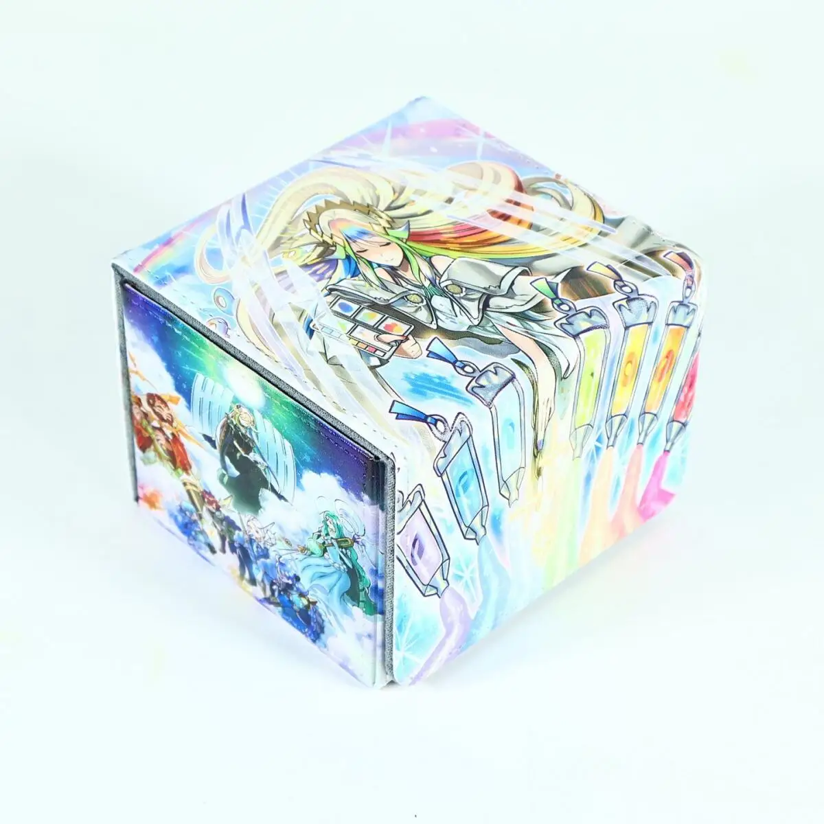 Diy Self Made Yu-Gi-Oh! The Weather Card Storage Box Ygo The Weather High-End Leather Magnetic Card Box Anime Cards Gift Toys