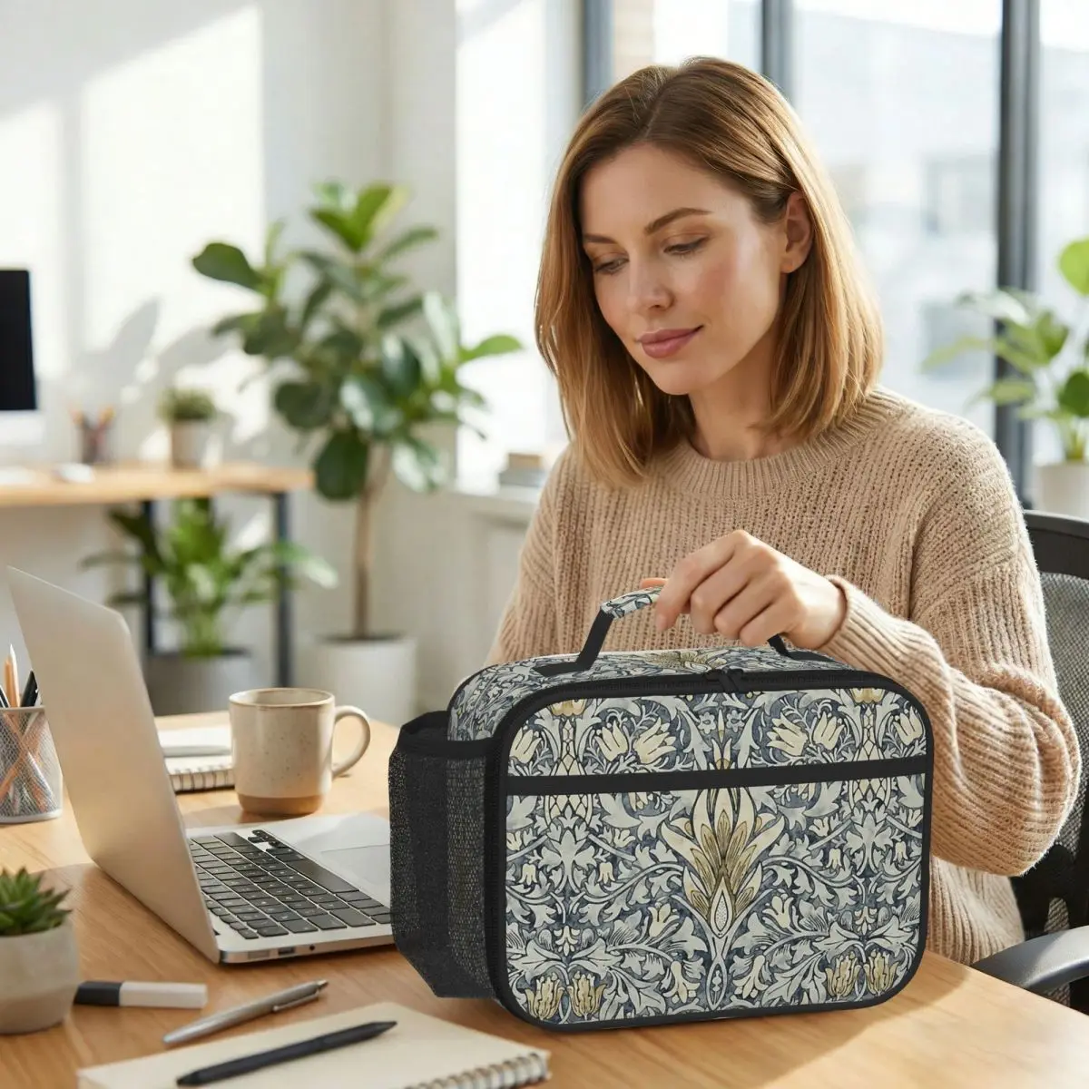 William Morris Snakeshead Pattern Insulated Lunch Bag for Kids School Cooler Thermal Food Box Tote Lunch Boxes Container