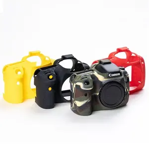 Pelindung Silikon Lembut Penutup Casing Tas Kamera untuk Canon EOS 5D Mark II III IV 5D2 5D3 5D4 6D Mark II 6D2 7D Mark II 7D2 77D 600 700D 8 kulit canon 6d penjualan terbaik - №