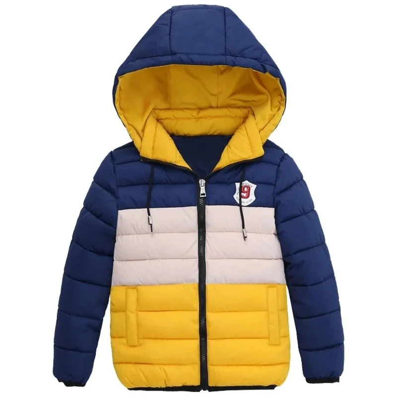 Winter Boys Coats Kids Zipper Jackets Boys Thick Hooded Winter Jacket High Quality Children Winter Coat kids Clothes 4 6 8 Years