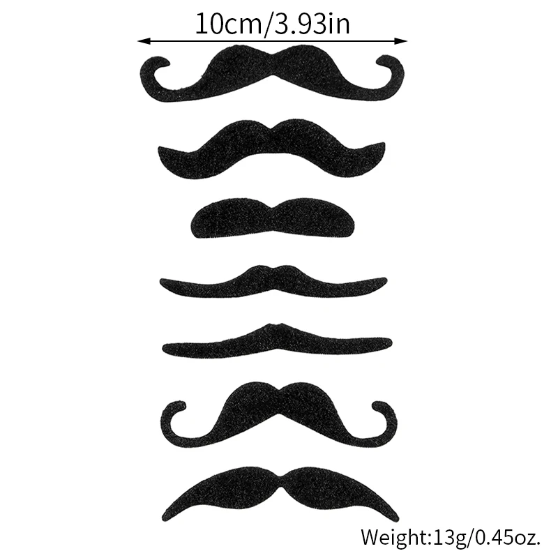 36Pcs/Set Novelty Fake Mustaches, Self-Adhesive False Beard for Halloween Costume Party, Cosplay, Masquerade, Photo Props, Funny