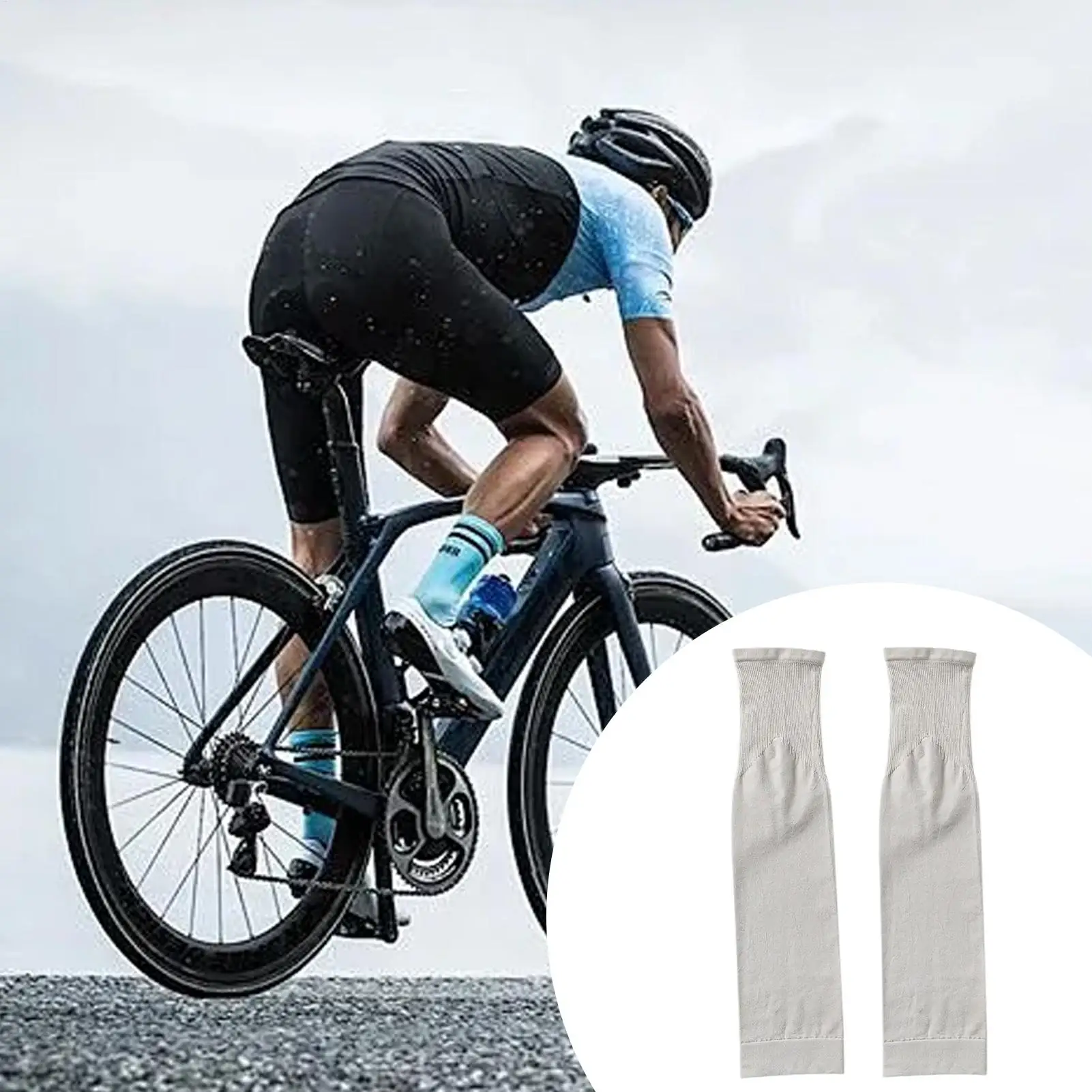 

Elastic Sun Protection Leg Sleeves For Men, Windproof Breathable Cycling Leg Guards, Comfort Outdoor UV Shield Accessories