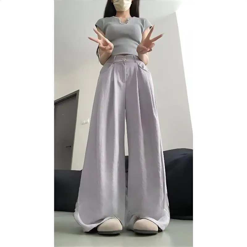 

Широкие брюки, эластичные женские летние быстросохнущие брюки с разрезом тай-дай Amekaji, многослойные бамбуковые и хлопковые полые лоскутные брюки в стиле бохо