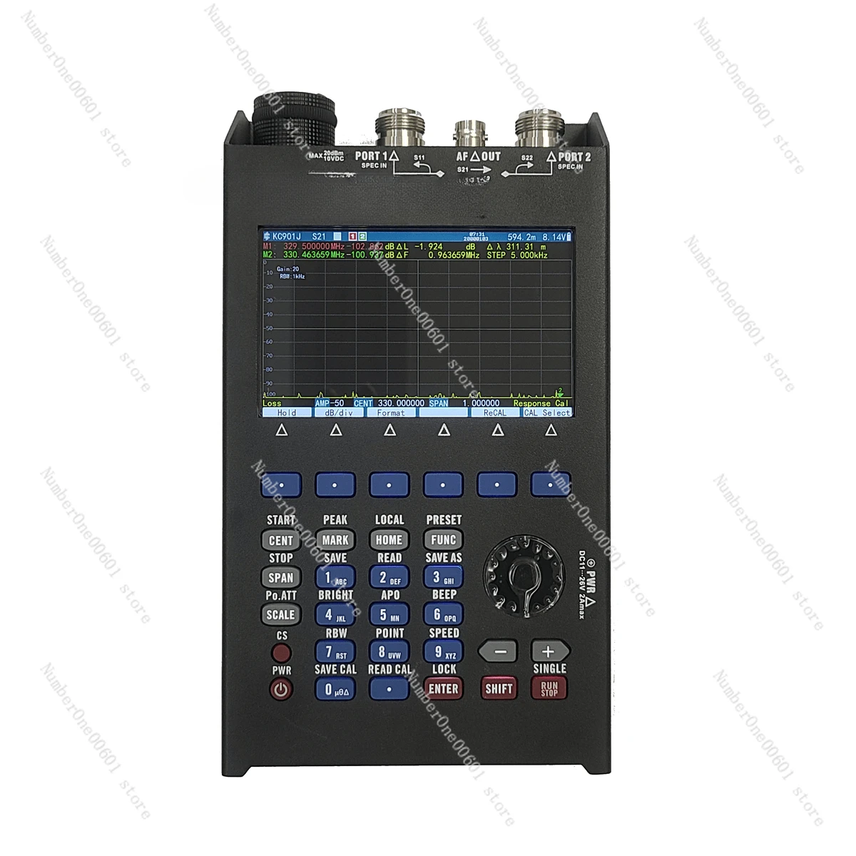 KC901J Vector Network Analyzer 2GHz Handheld Antenna Analyzer Spectrum Signal Source Field Strength Fault Location