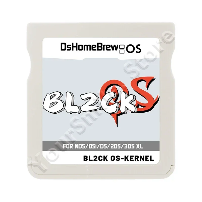 BL2CK OS Core NDS Game Card R4 New Silver and New White Card HK Silver  Reduced Version Burn Card