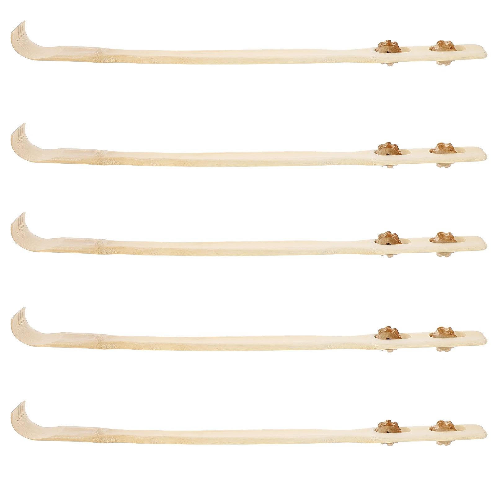 

5pcs Bamboo Back Scratchers Handheld Self-Massager Tools For Itching Relief Back Massaging Relaxation Device Portable Home Use