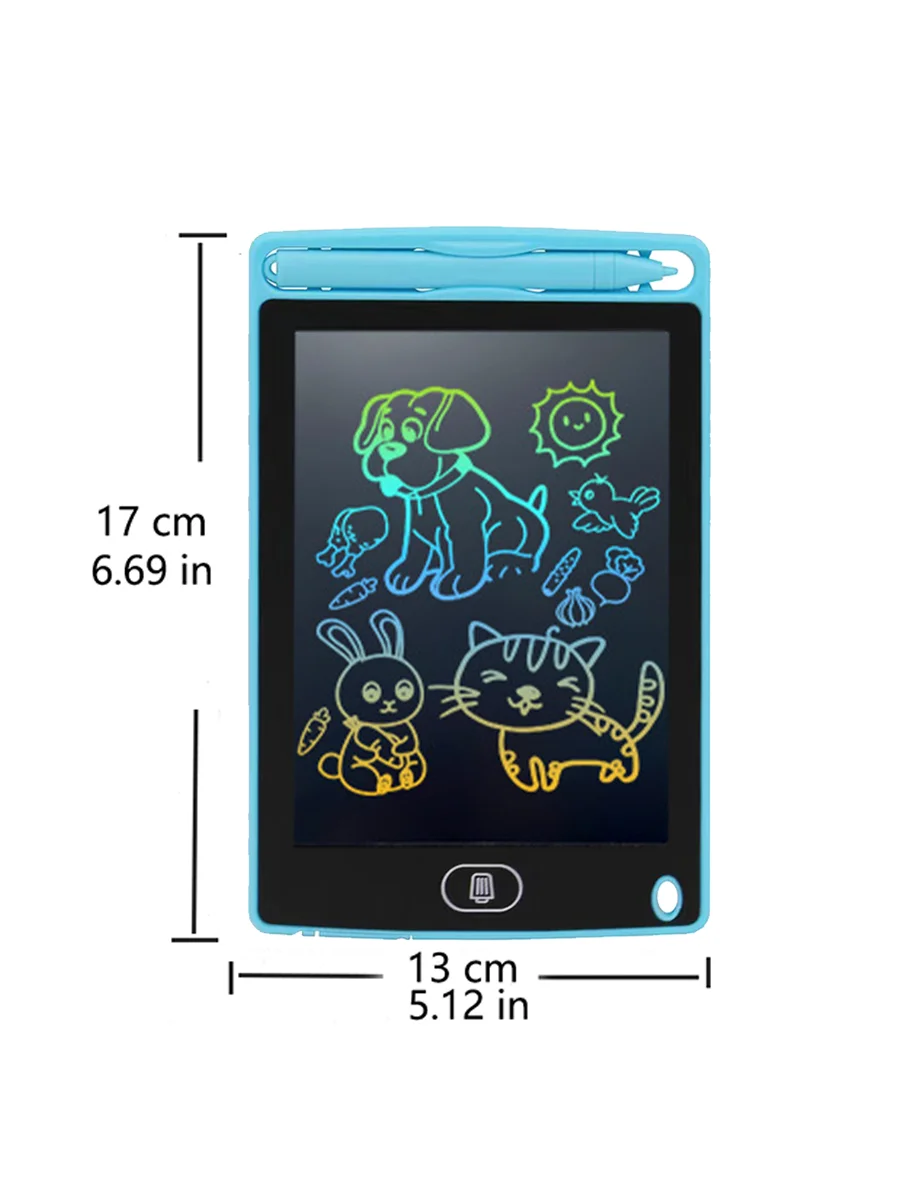 6.5 polegada lcd escrita tablet prancheta brinquedos educativos para crianças aniversário, ação de graças, dia das bruxas, páscoa, natal gif