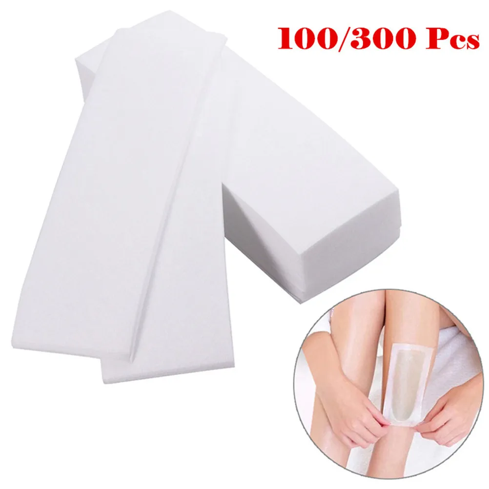 100Pcs Professional Flexible Hair Removal Strips Face Body Waxing Soft Yet Strong No Mess Grip Comfortable Salon Depilatory Wax