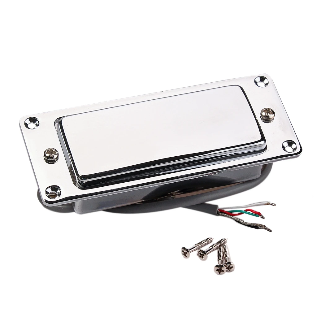 ABME Chrome Silver Mini LP Guitar Humbucker Pickup Sealed Pick Up Music Repair Parts