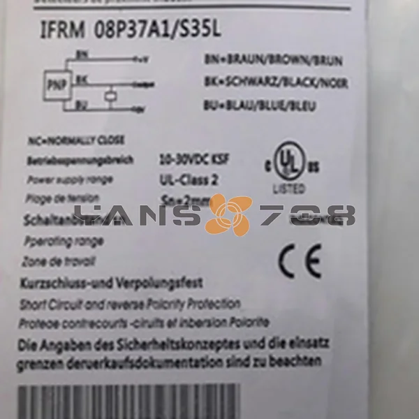 

Новые датчики Ifrm08p37a1s35l Ifrm 08p37a1s35l Совершенно новые оригинальные точечные Plc