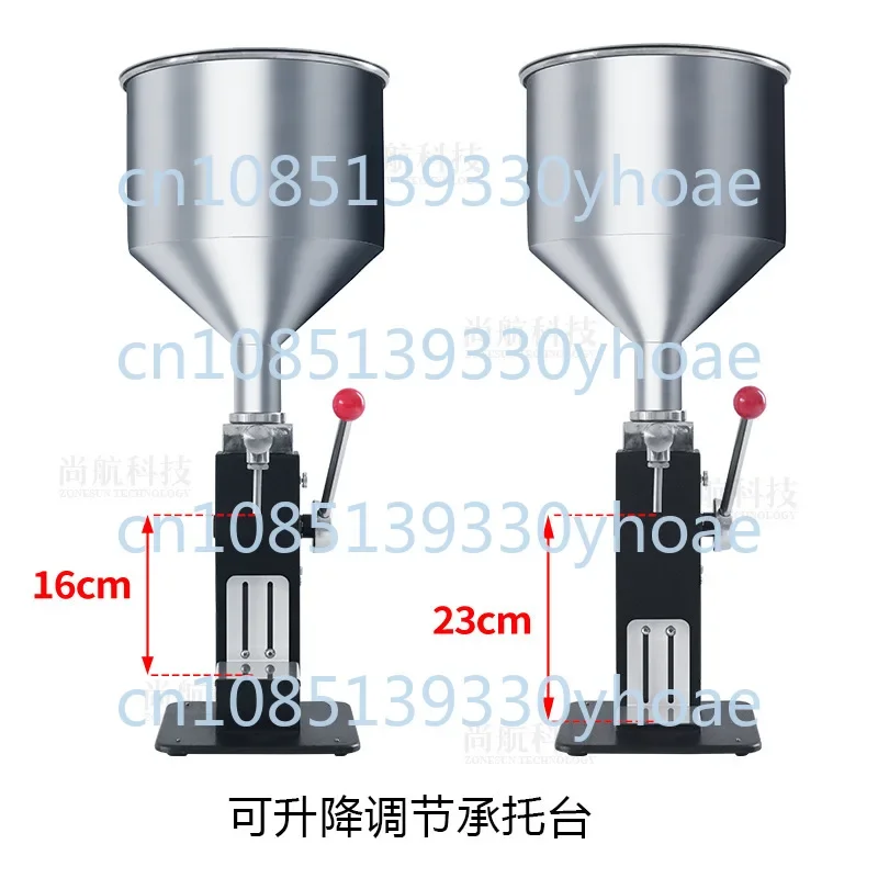 Quantitative Filling Machine Cream Liquid Dual-Purpose Small Hand Pressure Scale Adjustment Canned Volume Sub-Installed Machine