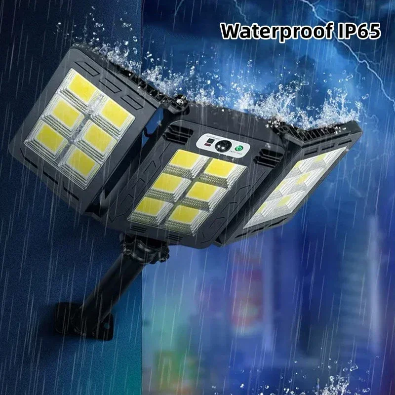 800 Led Powerful Solar Lights Outdoor Garden House Yard Lighting Wall Lamp External Panel Waterproof Motion Sensor Street Light