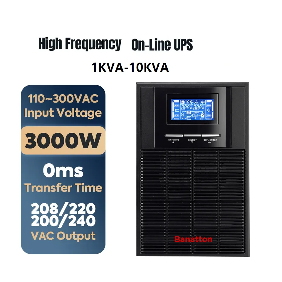 /OEM أفضل بيع UPS 6-10Kva UPS Kva عبر الإنترنت على الخط التفاعلي إمدادات الطاقة دون انقطاع UPS ذكي آمن للطاقة