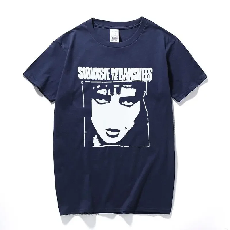 Siouxsie And The Banshees T Shirt Bauhaus Cure Punk Rock Goth Graphic Tee Summer Camiseta Masculina Cotton Short Sleeve T-Shirt