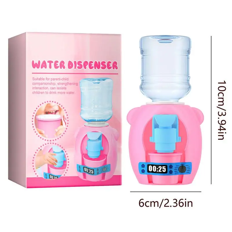 Mini distributore d'acqua Mini cartone animato acqua potabile giocattolo carino giocattolo per bambini acqua potabile dispositivo di raffreddamento realistico giocattolo da cucina per bambini