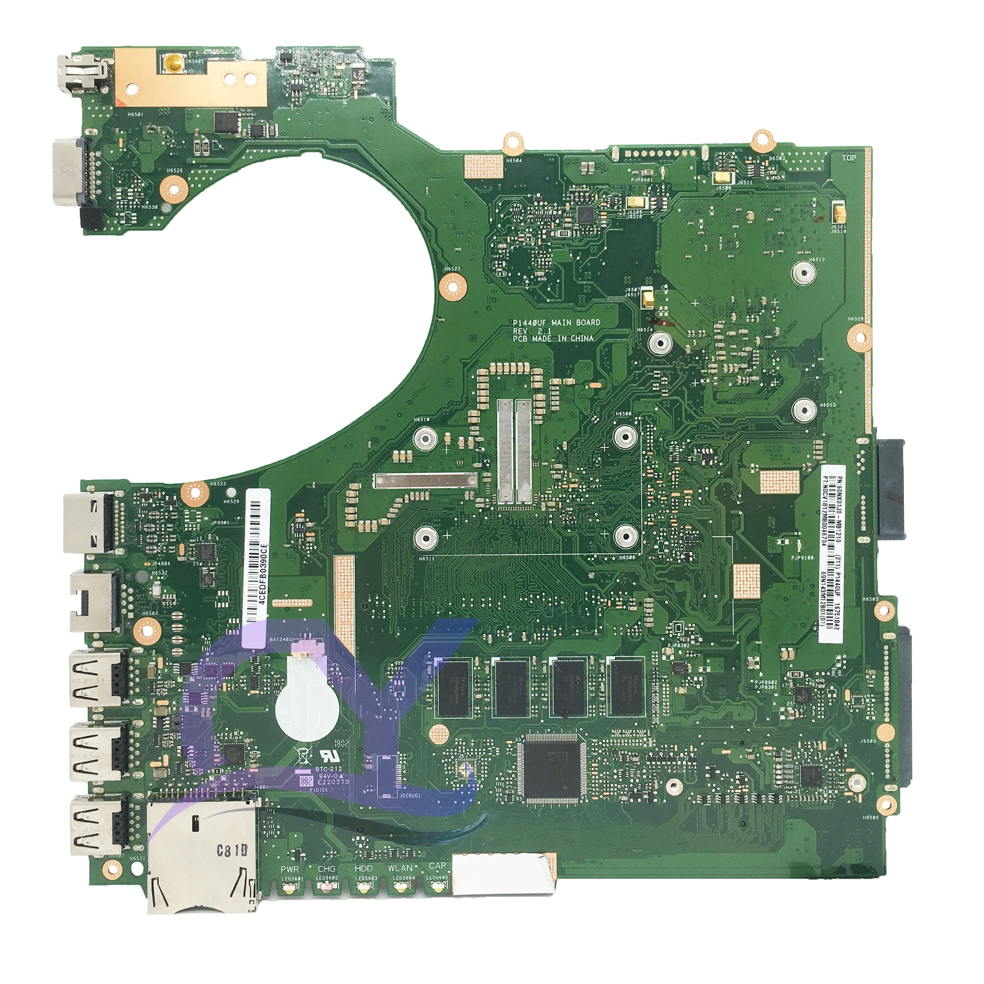 P1440UF Laptop Motherboard For ASUS P1440UA P1440U P1440UB Mainboard With i3 i5 i7-8th 4G-RAM UMA 930MX 100% Working Well