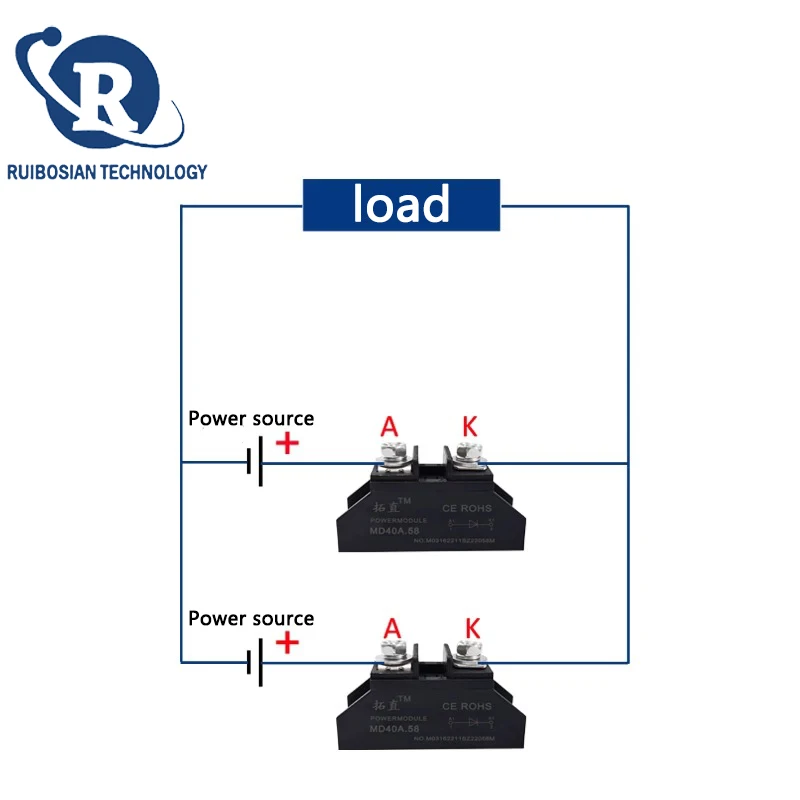 Original  Small anti-reflection diode 30A MD10A 20A 25A 40A 50A 100A 110A 150A 1000V