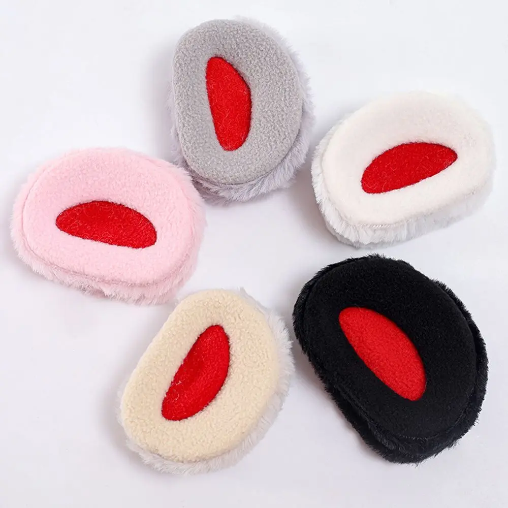 Adulto quente doce cor coral velo à prova de vento earbags bandless aquecedores de orelha inverno capa de orelha feminino earmuffs mais