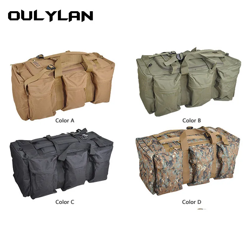 70L Mountaineering Backpack Camping Large Capacity Outdoor Bag Outdoor Travel Car Rucksack Sports Hiking Bag Military Tactical B