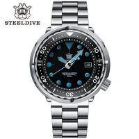 SD1975T New Design in 2022 Black Dial Super Luminous 47.5mm Stainless Steel Case 300m Waterproof Tuna Can NH35 Automatic Watch