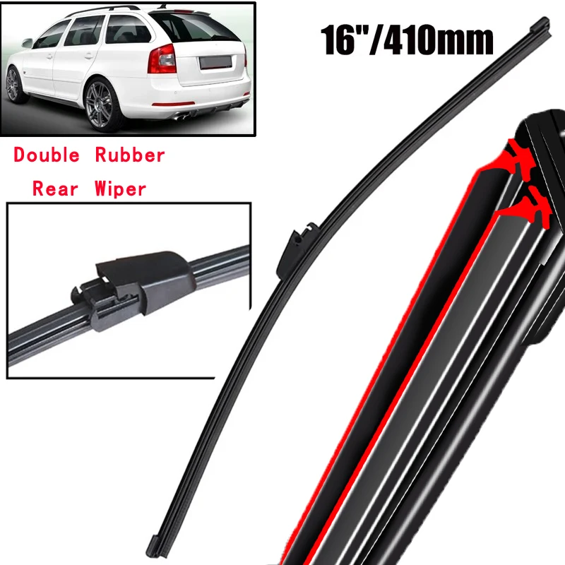 

Car Wiper 16" Rear Wiper Blade For Skoda Octavia 1Z Combi Hatchback 2004 - 2013 Windshield Windscreen Window Car Rain Brush