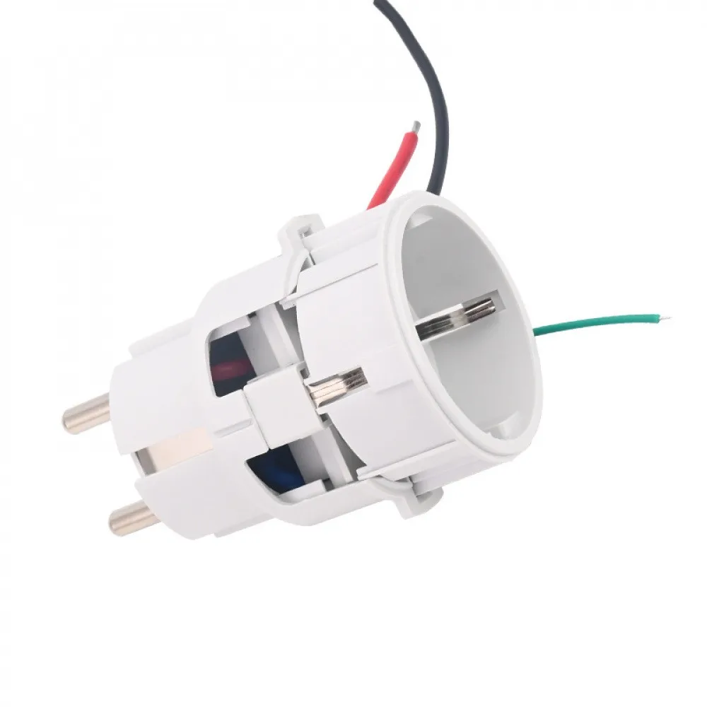 

1PCS 16A 220-250V EU Plug Adapter European Adapter Power Converter Energy Storage Industrial Socket 2 Pin Wall Charge Socket