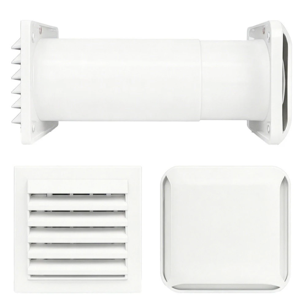 Wall Mounted Air Outlet Cap Without Power Featuring Pressure Flow Design And Weatherproof Filter For Indoor Use