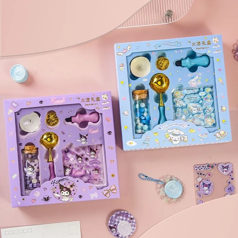 

Новинка Sanrio милый Коричный курол мой Мелодия аниме мультфильм кавайный детский огонь краска полный набор руководства Печать Подарочная коробка