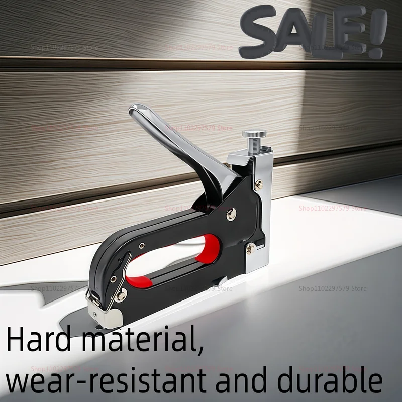 Heavy Duty 3-in-1 Multifunctional Stapler Nail Gun Kit 600Pcs for Upholstery Woodworking Carpentry and Home Repair