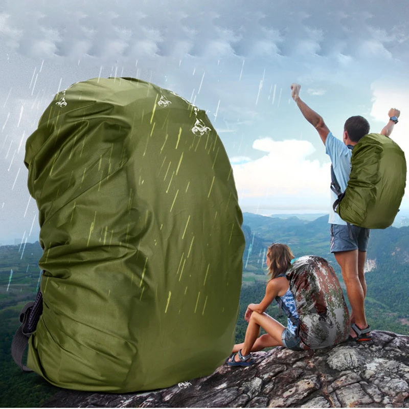 Rain Cover Backpack 35L 40L 50L 60L Waterproof Bag Camo Tactical Outdoor Camping Hiking Climbing Dust Raincover Rucksack Cover