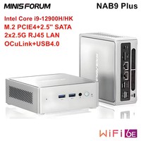 Minisforum NAB9 plus Gaming Mini PC Intel Core i9-12900H/HK 14-Core Oculink USB4 2x2.5G RJ45 WiFi6E Windows 11 Desktop Computer