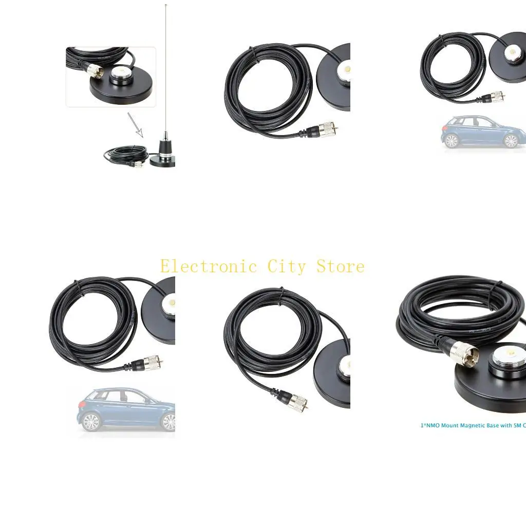 

Two Band Mobile Antennas 144 430MHz With NMO Mount For VHFs UHF Radio HU8D