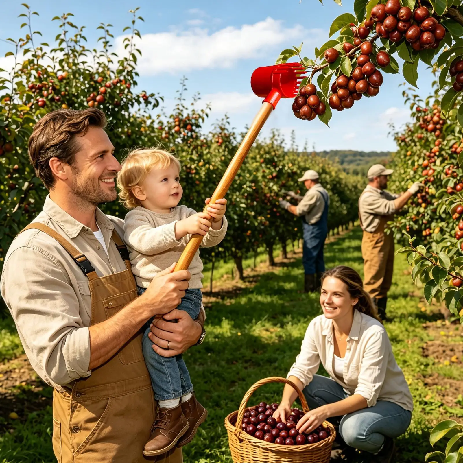 Berry Picker Portable Fruit Picker Easy to Use Practical Picking Device for Farm Park Efficient Picking Tool Portable Premium ﻿