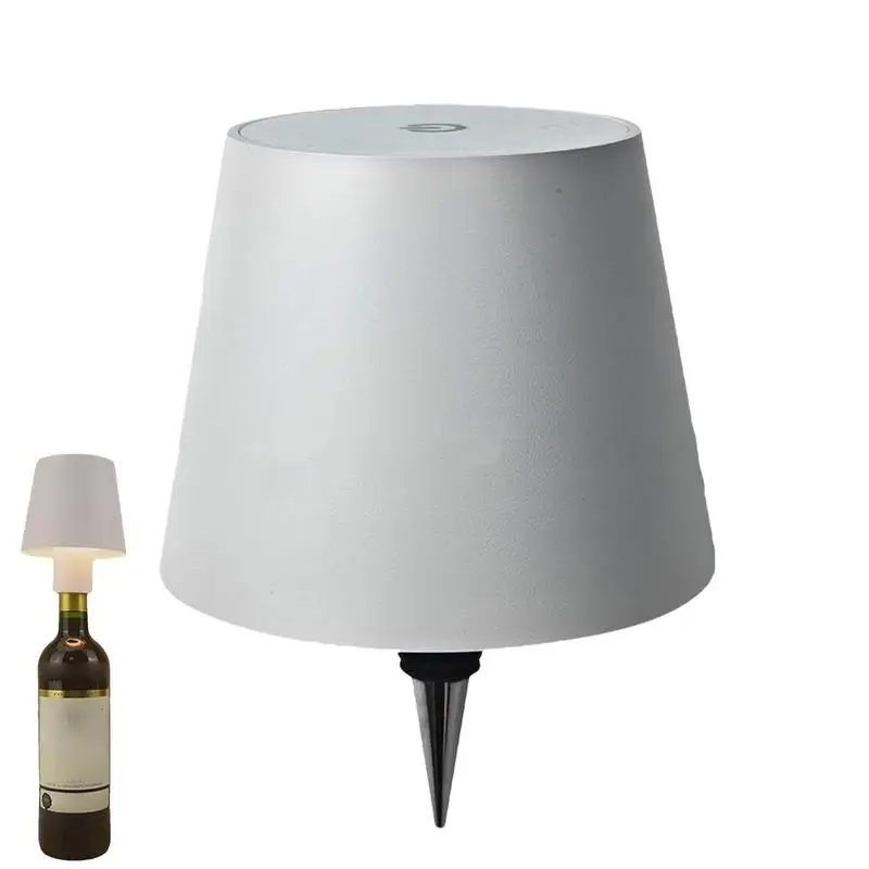 Lámpara de botella inalámbrica recargable, atenuación LED, lámpara de botella de vino, funciona con batería, barra, restaurante, comedor, pantalla de lámpara de Control táctil