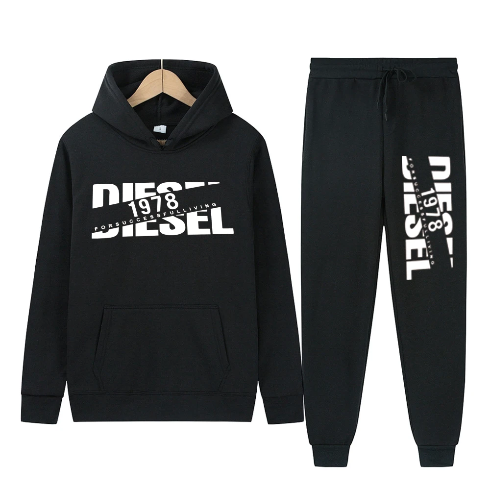 

Spring Autumn Men's Sportswear 2025 Casual Running Fitness Suit Hoodie Sweatpants Set Unisex Comfortable Sportswear