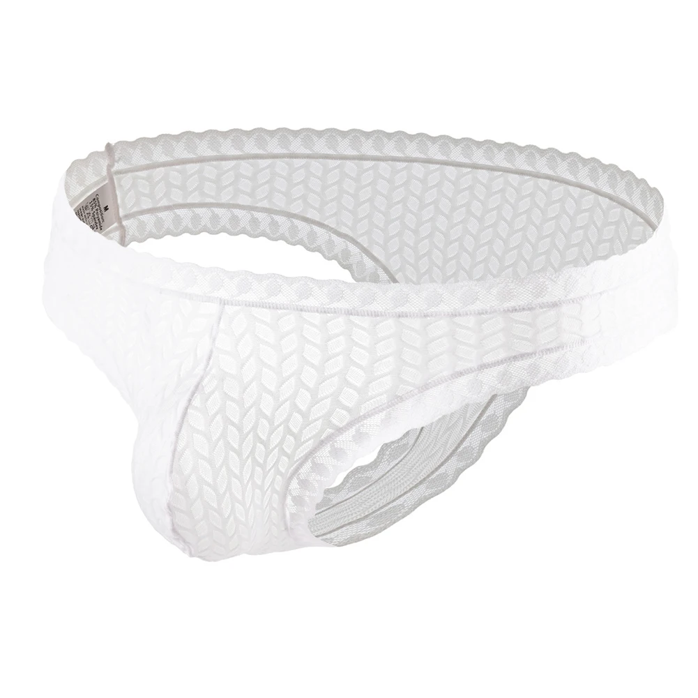 Men Lace Mesh Briefs Sissy Translucent Bikini Very Hot Lingerie Elastic Extreme Men's Panties G-strings Underwear T-back Thong