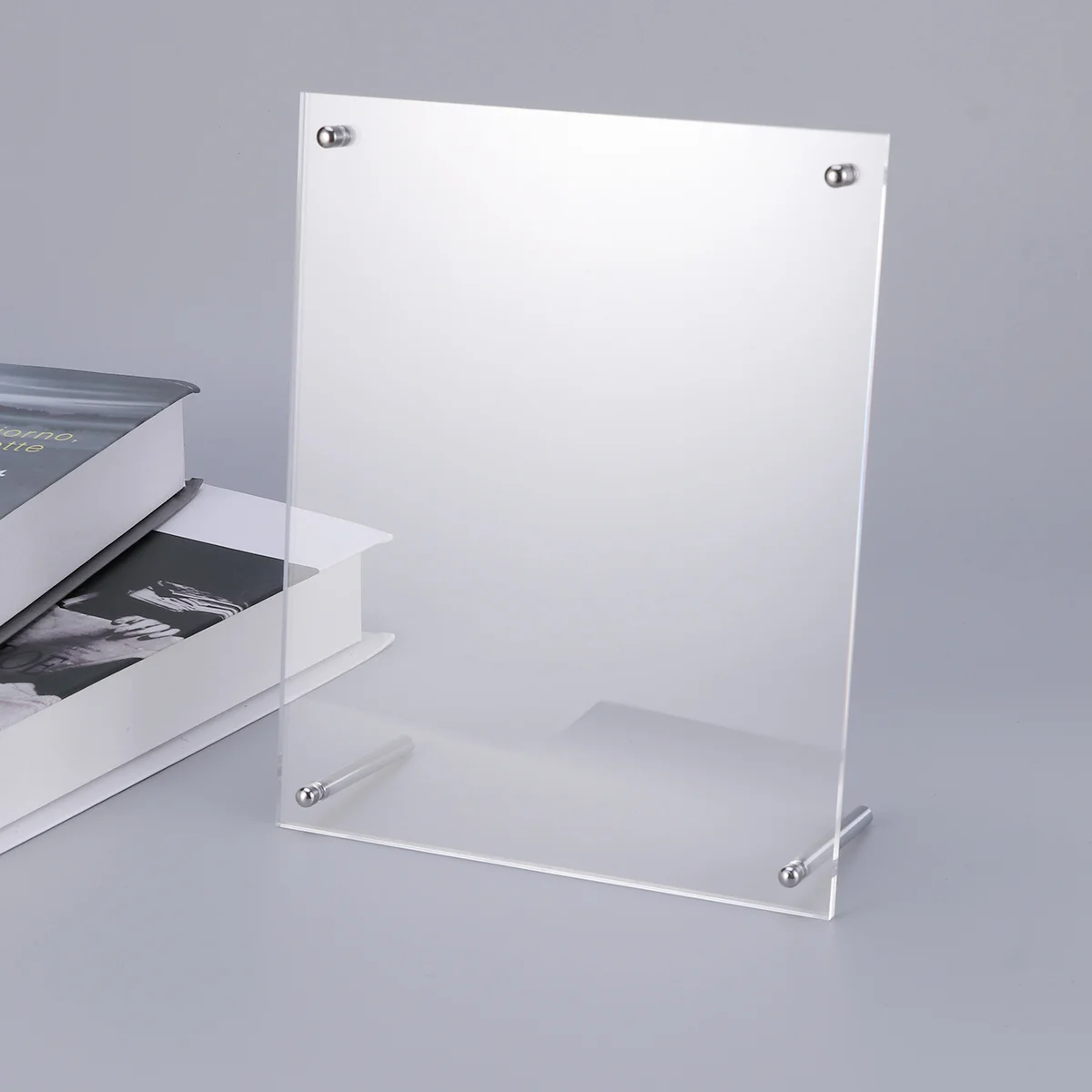 

Acrylic Photo Frame Set Desktop Transparent 8 Inch A5 Inner Size 16x22cm Right Angle Table Perfect Party Decoration Christmas